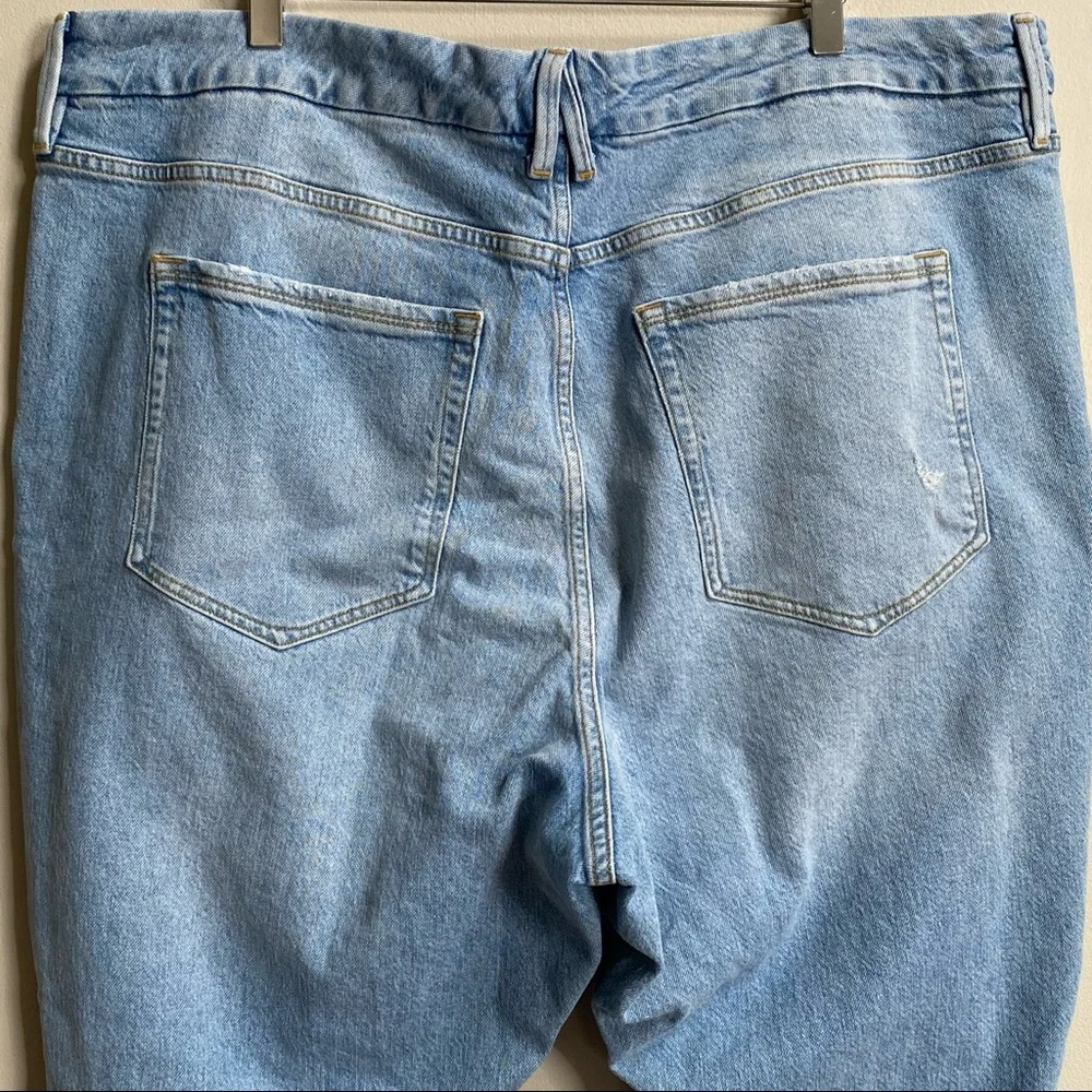 Good American Good Classic Ripped High Waist Slim Jeans Size 24